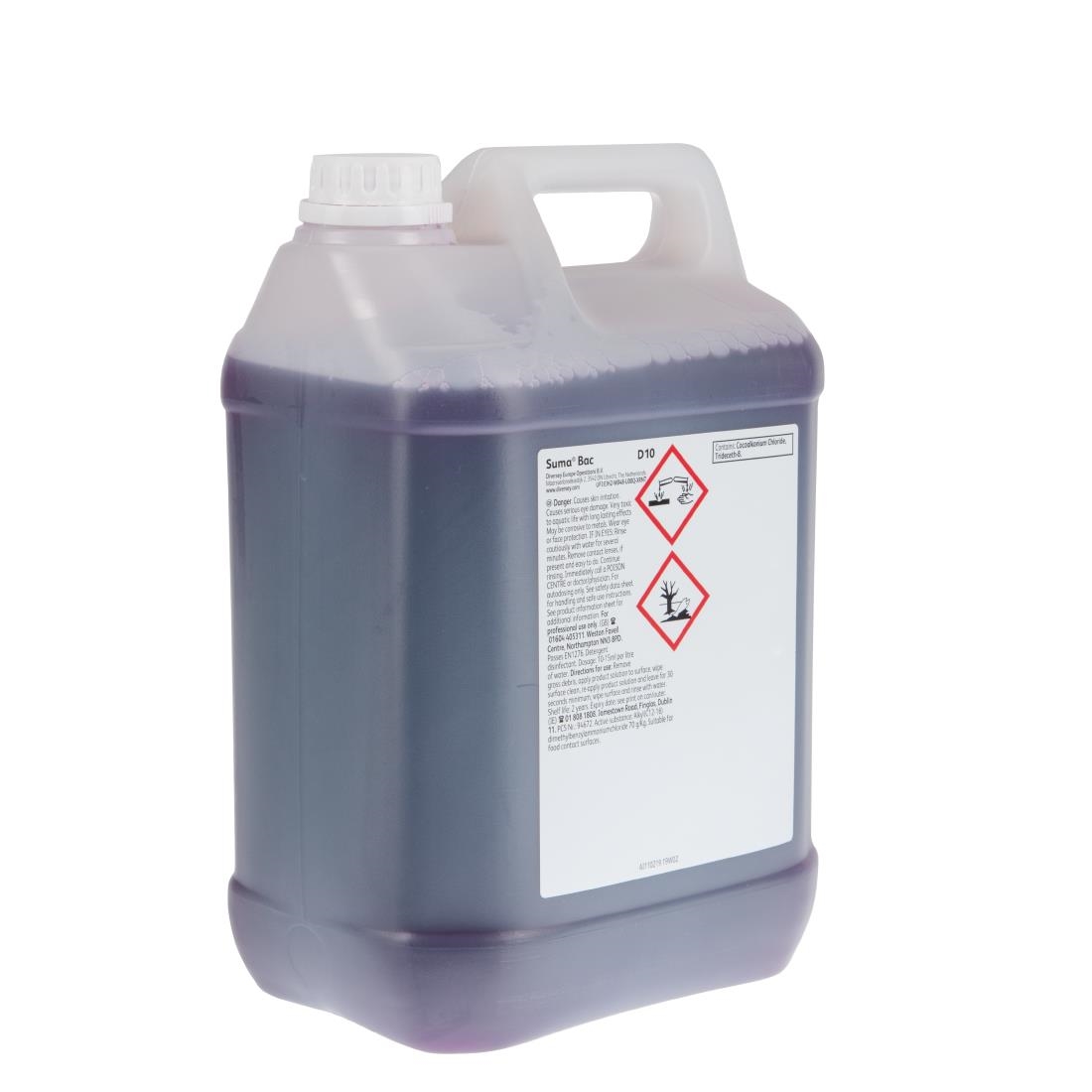 Suma Bac D10 Cleaner and Sanitiser 5 Litre (Pack of 2)