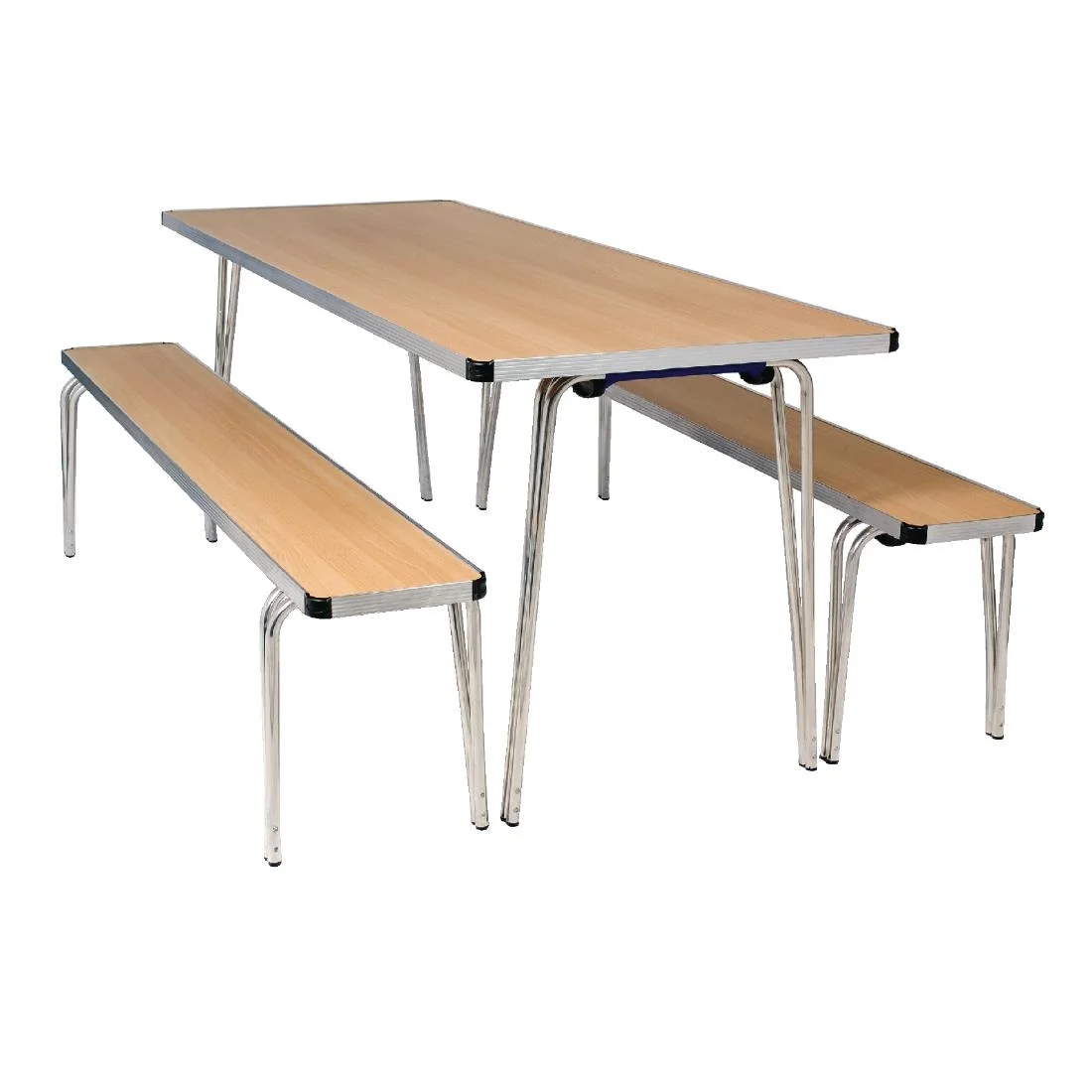 Gopak Contour Folding Table Oak 6ft - Image 2