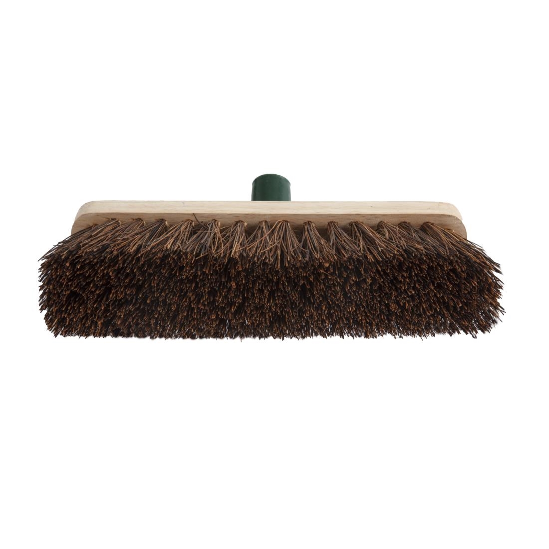 Jantex Wooden Broom Head Stiff Bassine 12in