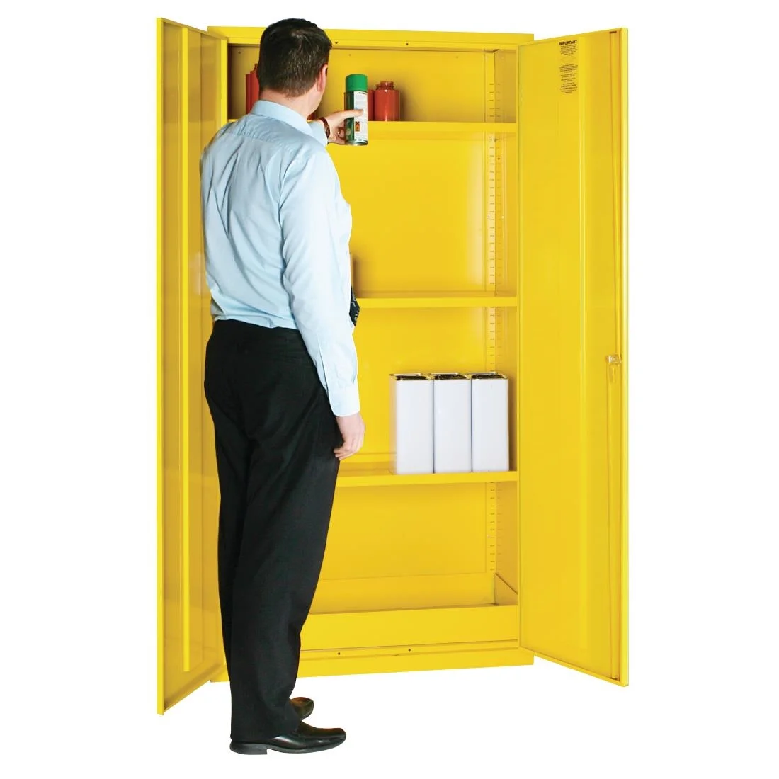 Double Door Hazardous Substance Cabinet 50Ltr - Image 2