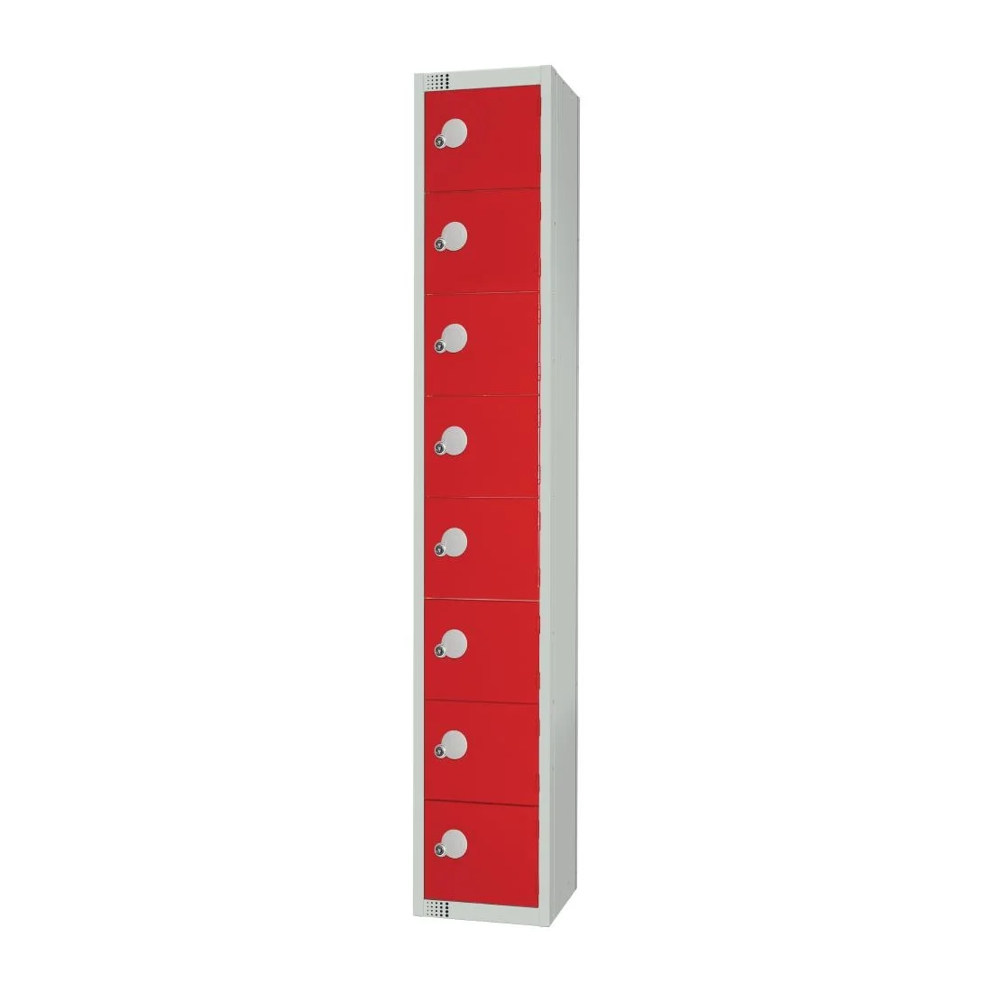 Elite Eight Door Manual Combination Locker Locker Red