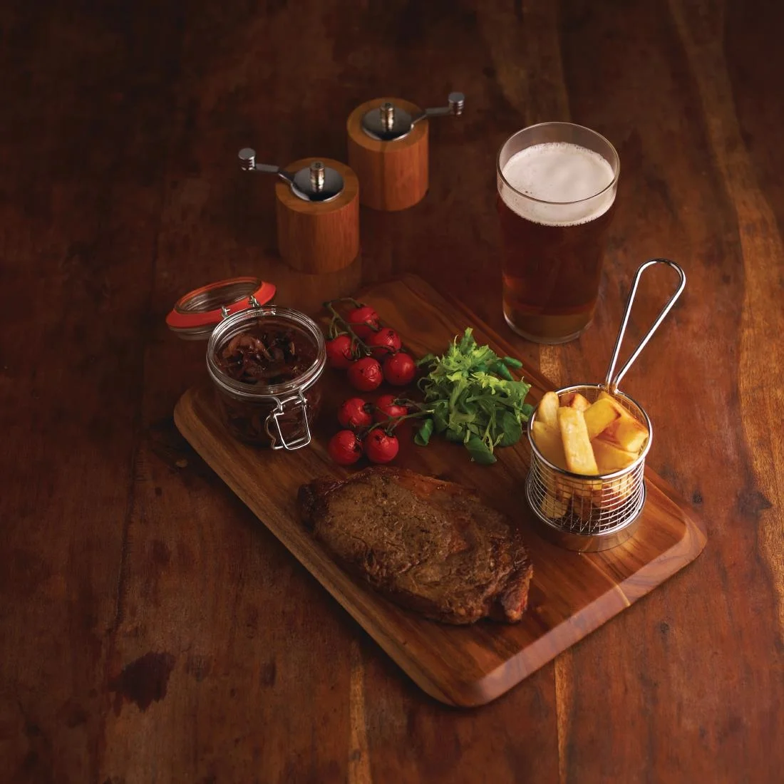 Olympia Chip basket Round with Handle 80mm - Image 3
