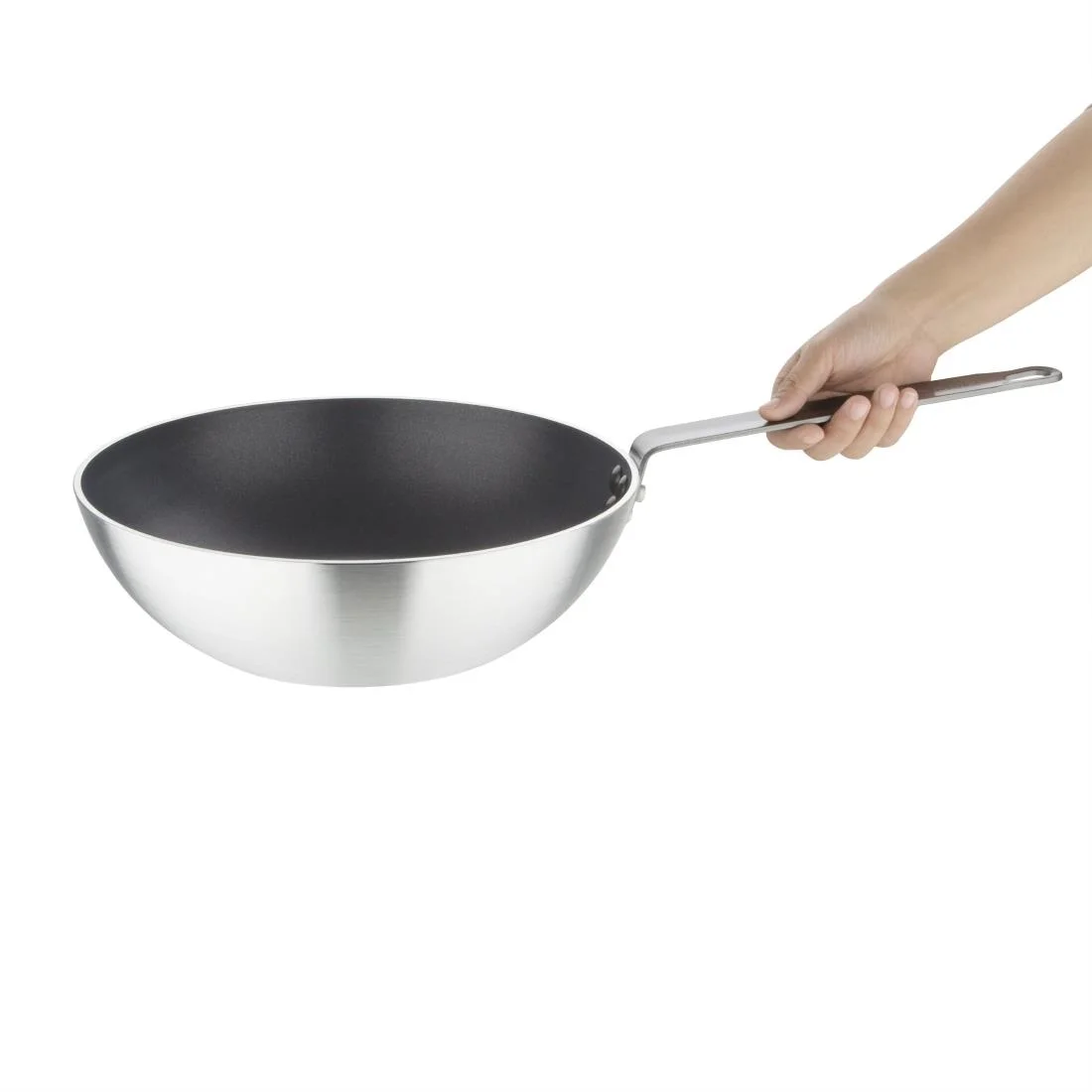 Vogue Non Stick Teflon Platinum Wok 300mm - Image 2