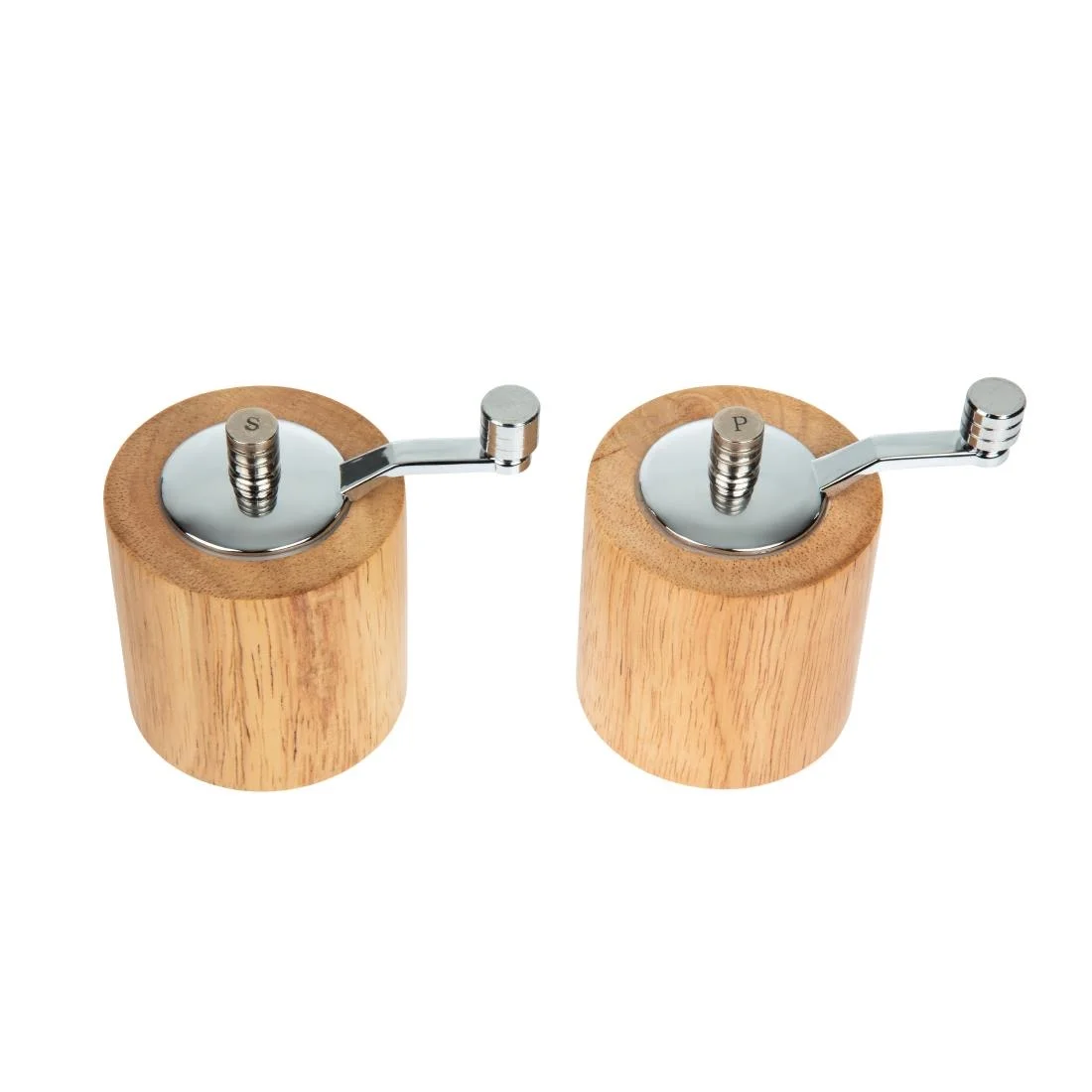 Light Wood Salt and Pepper Mill Grinder Set - Image 2