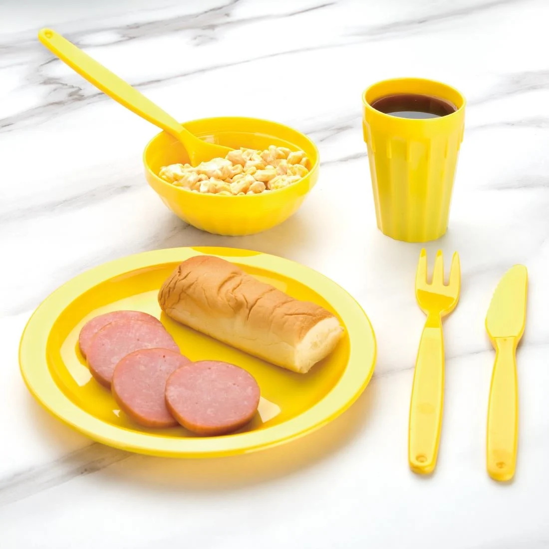 Kristallon Polycarbonate Bowls Yellow 102mm
