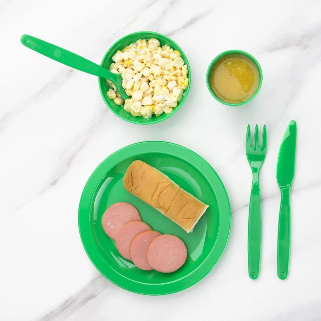 Polycarbonate Spoon Green Kristallon