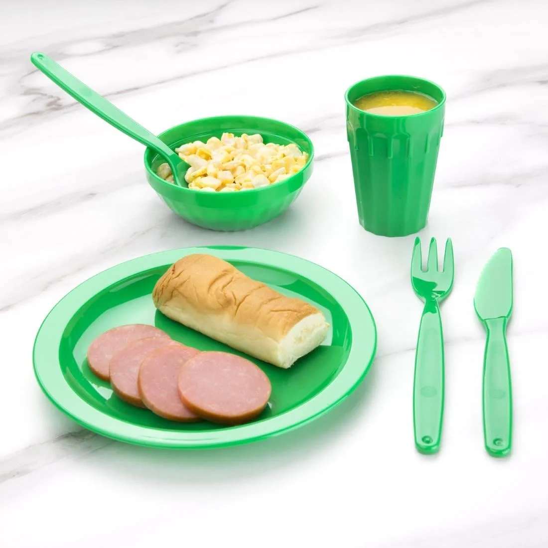 Kristallon Polycarbonate Tumblers Green 142ml - Image 3