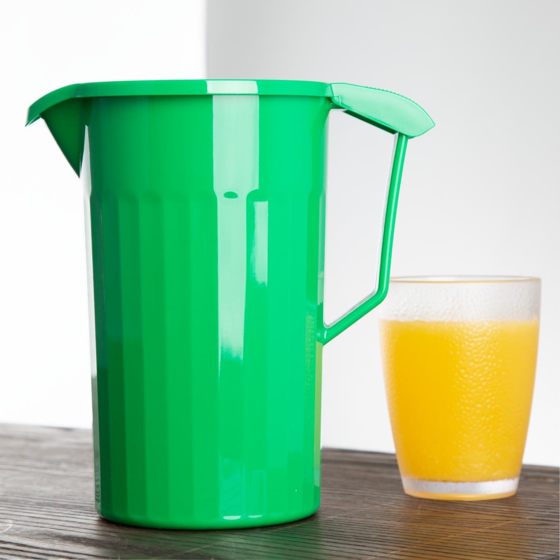 Kristallon Polycarbonate Jug Green 1.4Ltr