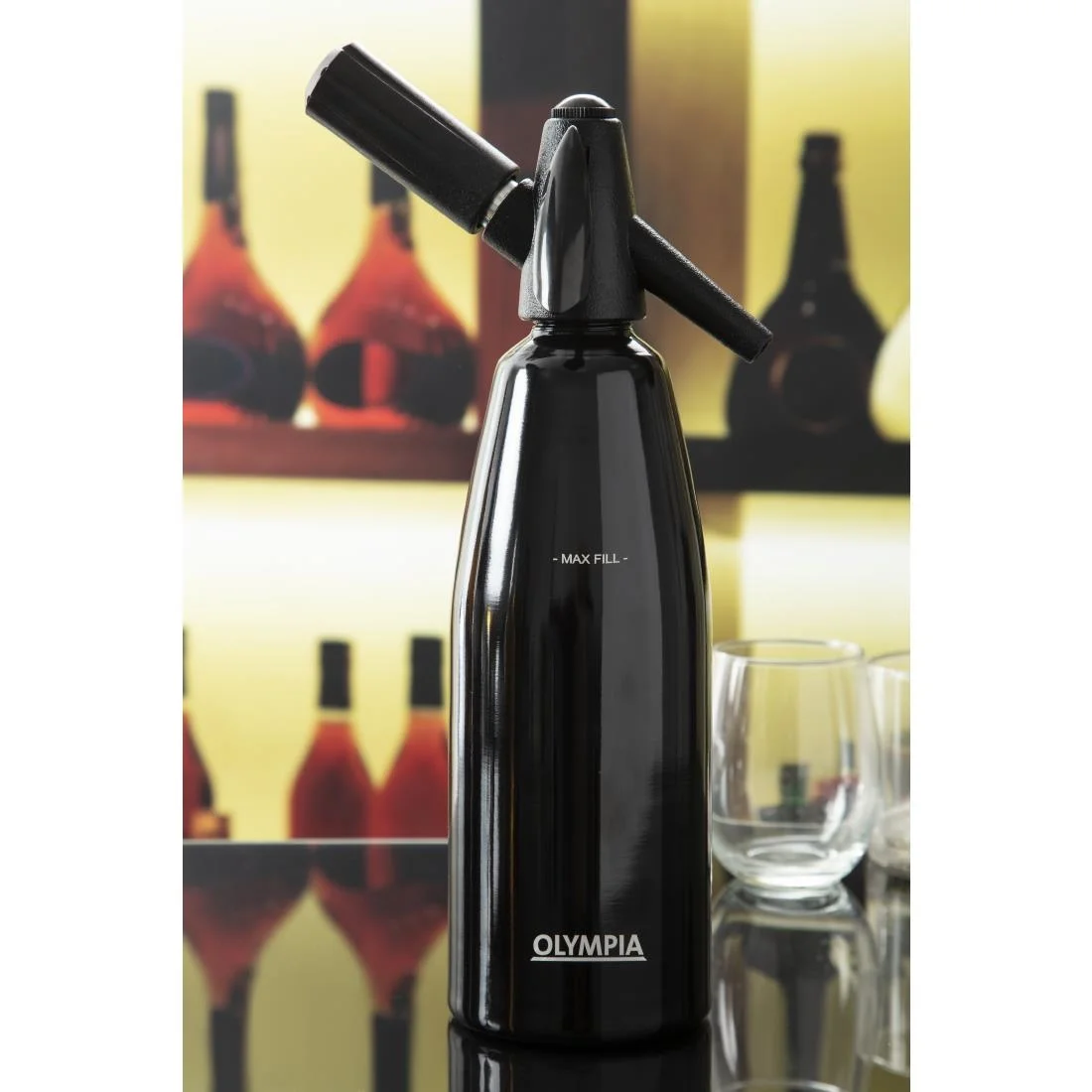 Olympia Soda Siphon Black 1L - Image 6