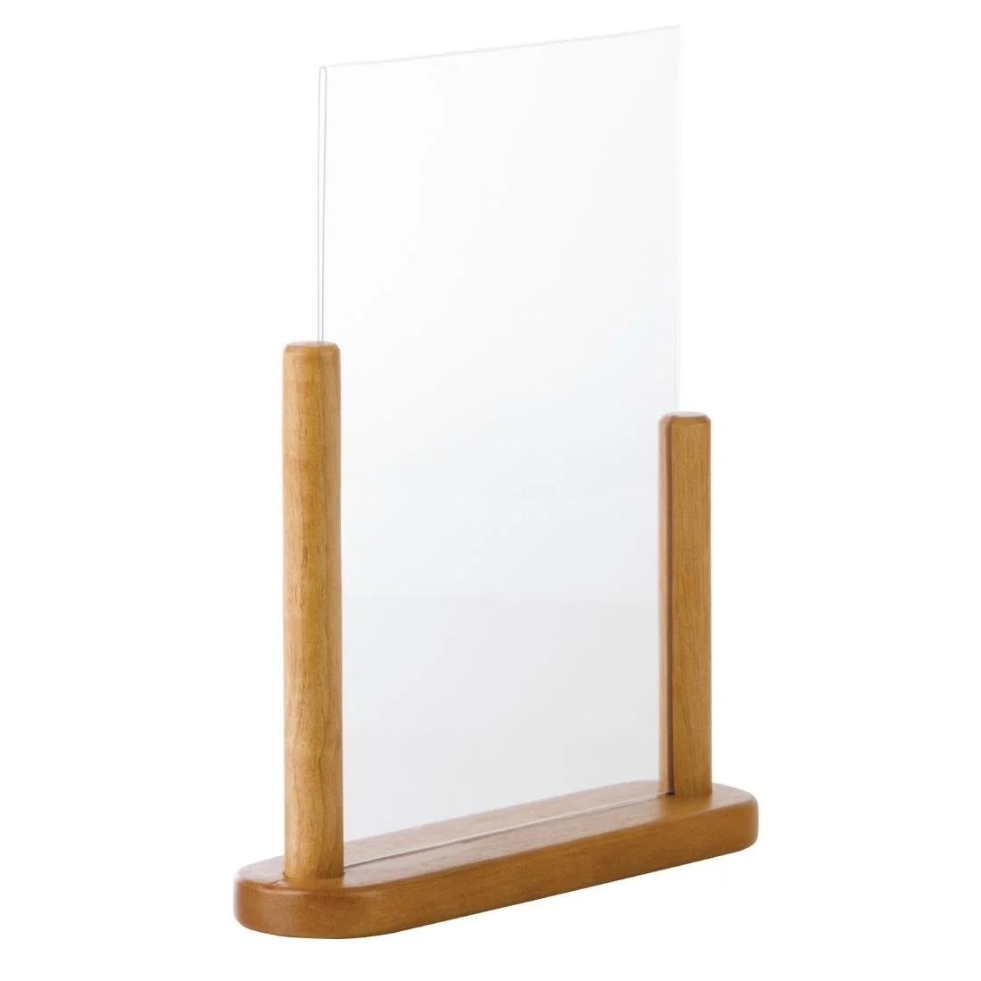 Securit Acrylic Menu Holder With Wooden Frame - Image 1