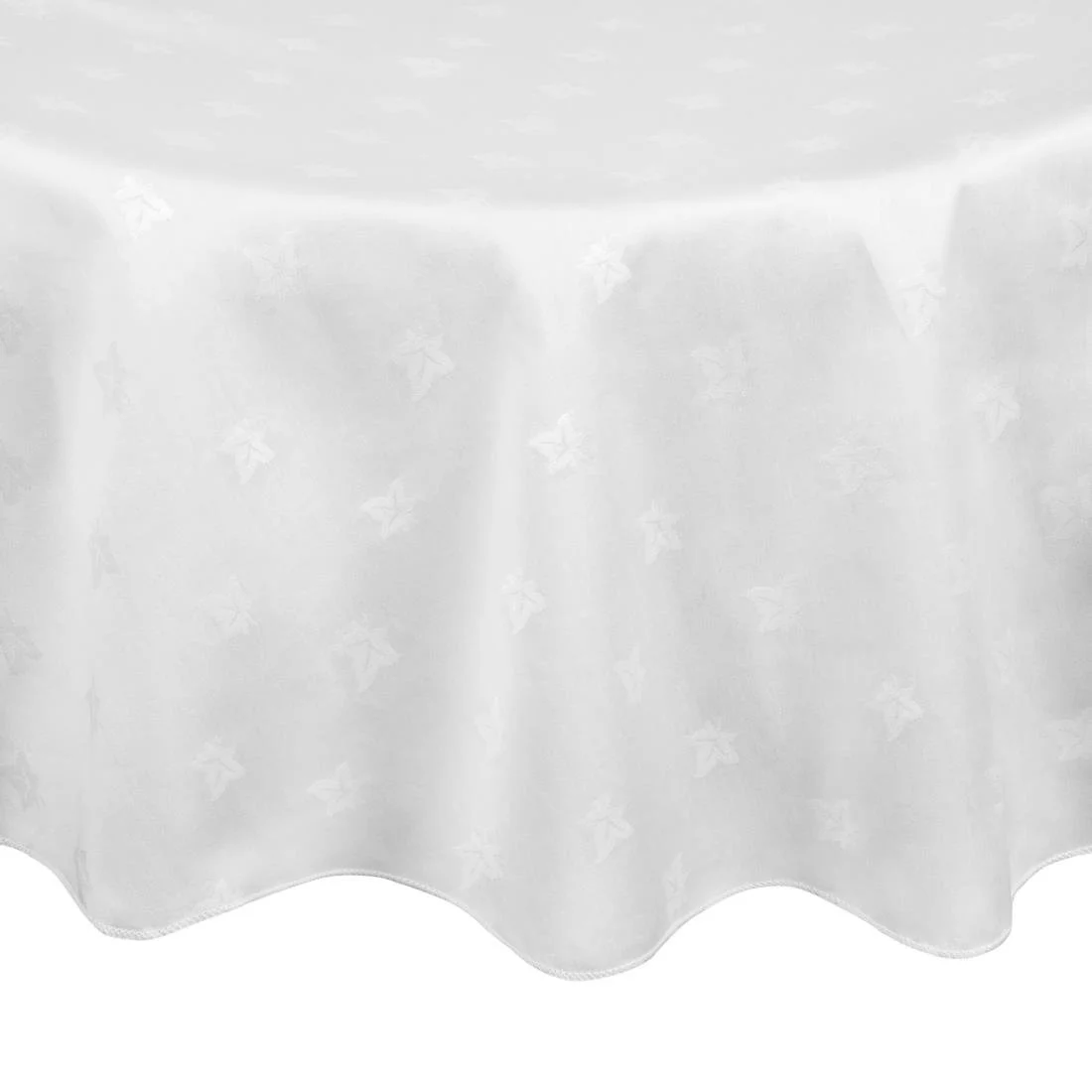 Mitre Luxury Luxor Round Tablecloth White - Image 1
