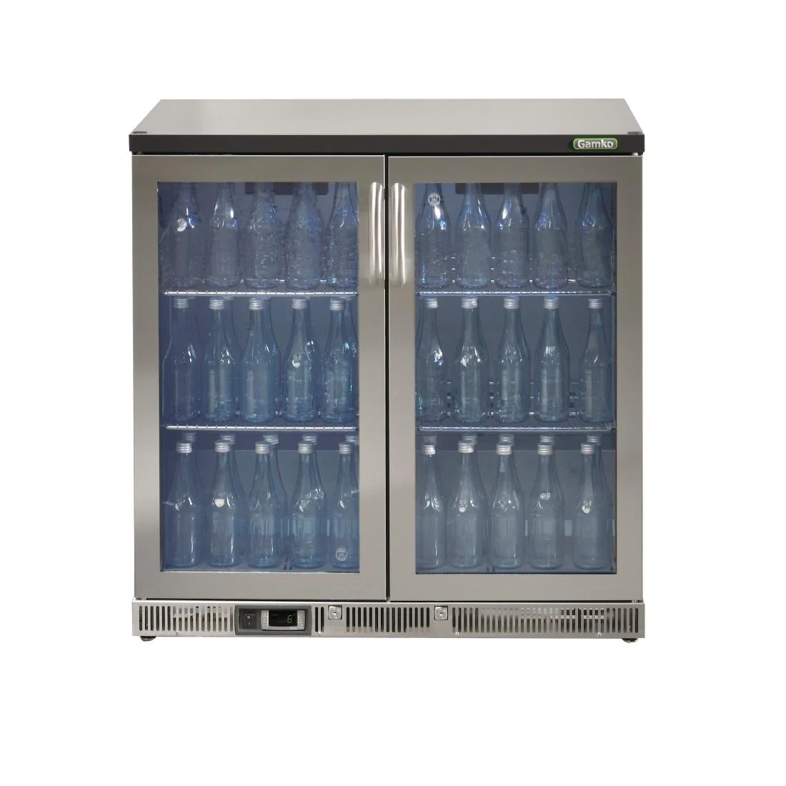 Gamko Bottle Cooler - Double Hinged Door 250 Ltr Stainless Steel - Image 2
