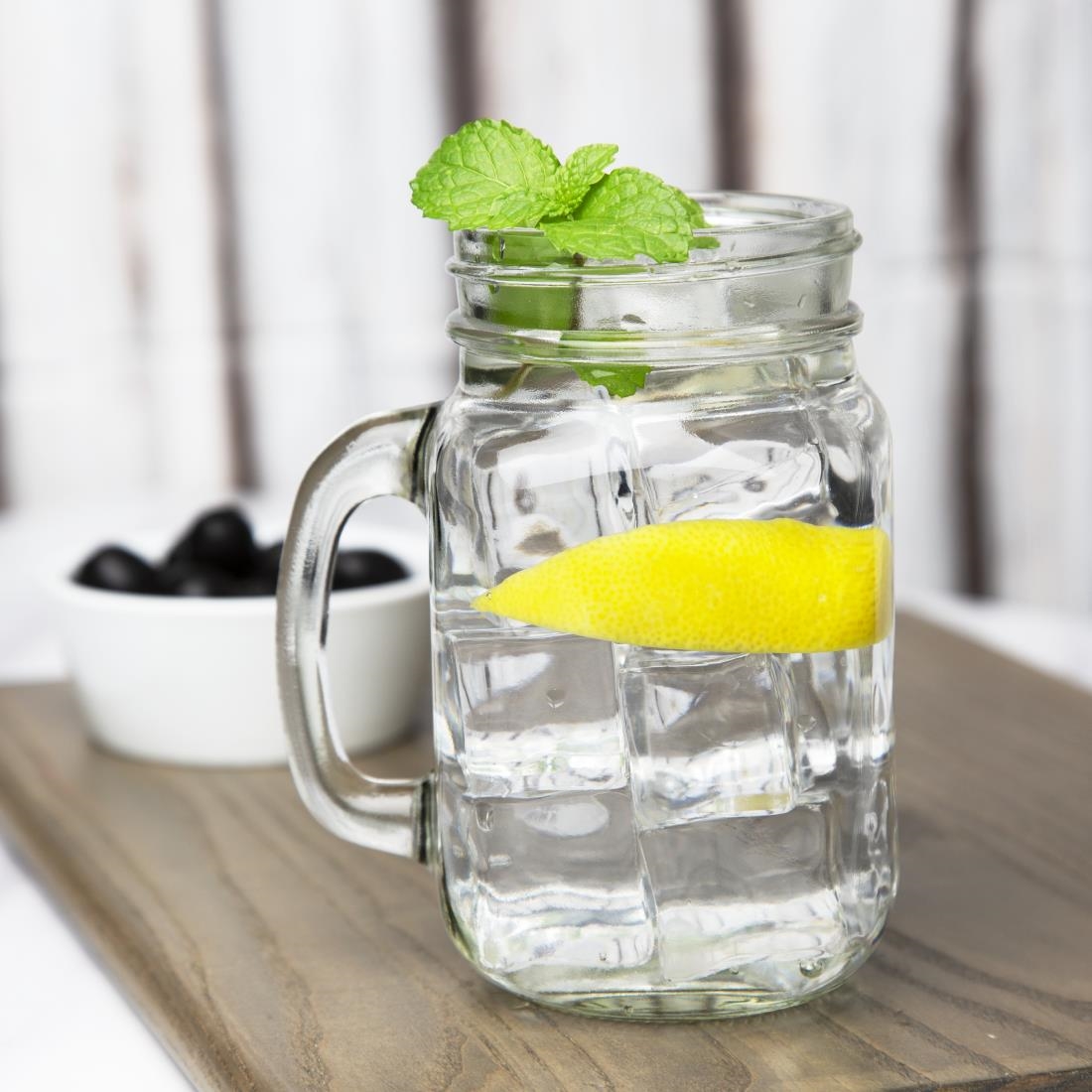 Olympia Handled Jam Jar Glasses