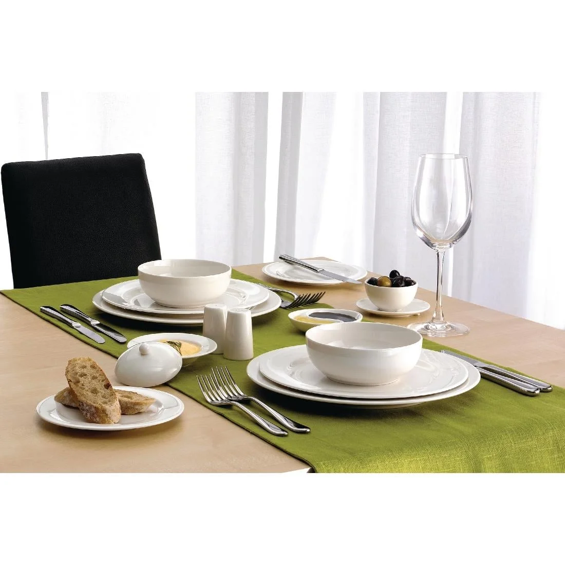 Elia Glacier Fine China Rice Bowls Lids 120mm (6 Pack) - Image 2