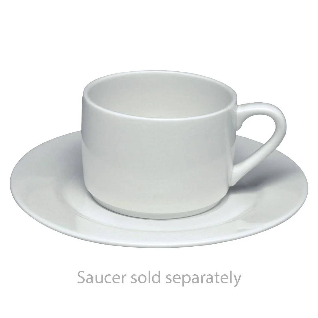 Elia Glacier Fine China Stackable Tea Cups 240ml (6 Pack) - Image 3