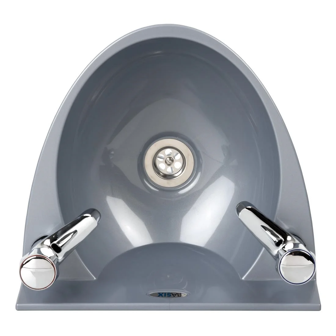 Basix Polycarbonate Wash Hand Basin Grey - Image 6