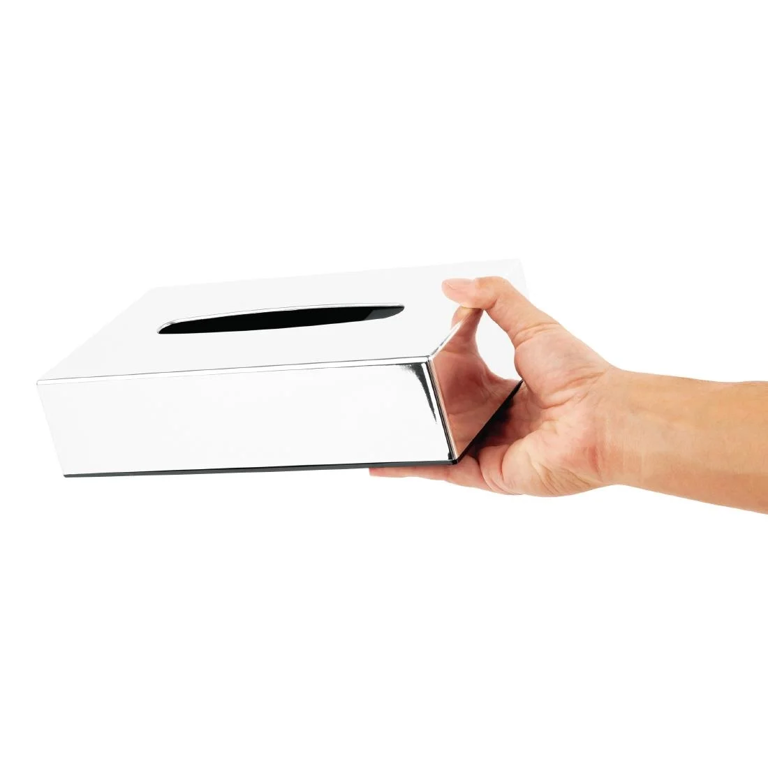 Bolero Chrome Rectangular Tissue Holder - Image 5