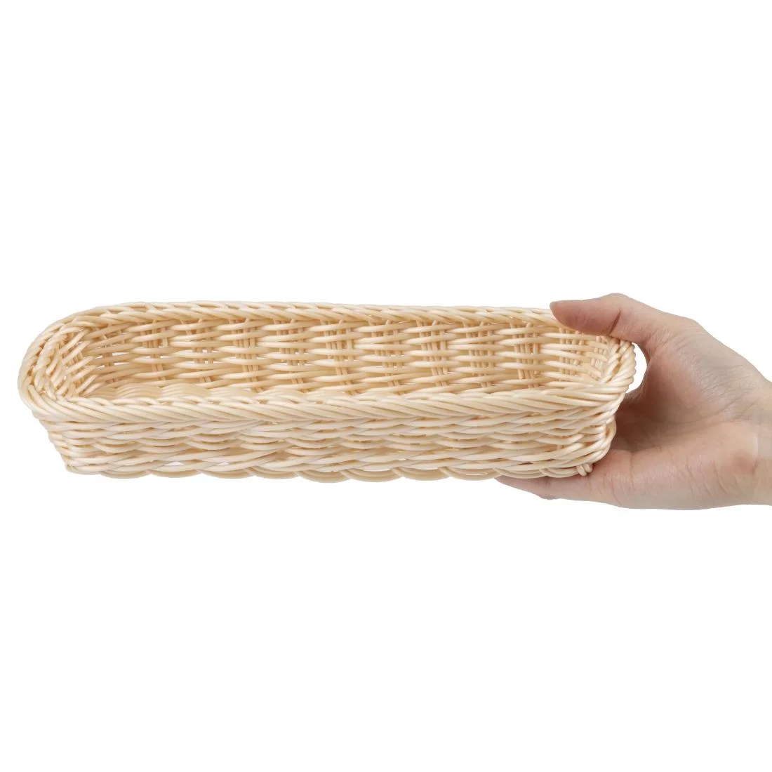 APS Polypropylene Rectangular Rattan Basket - Image 7