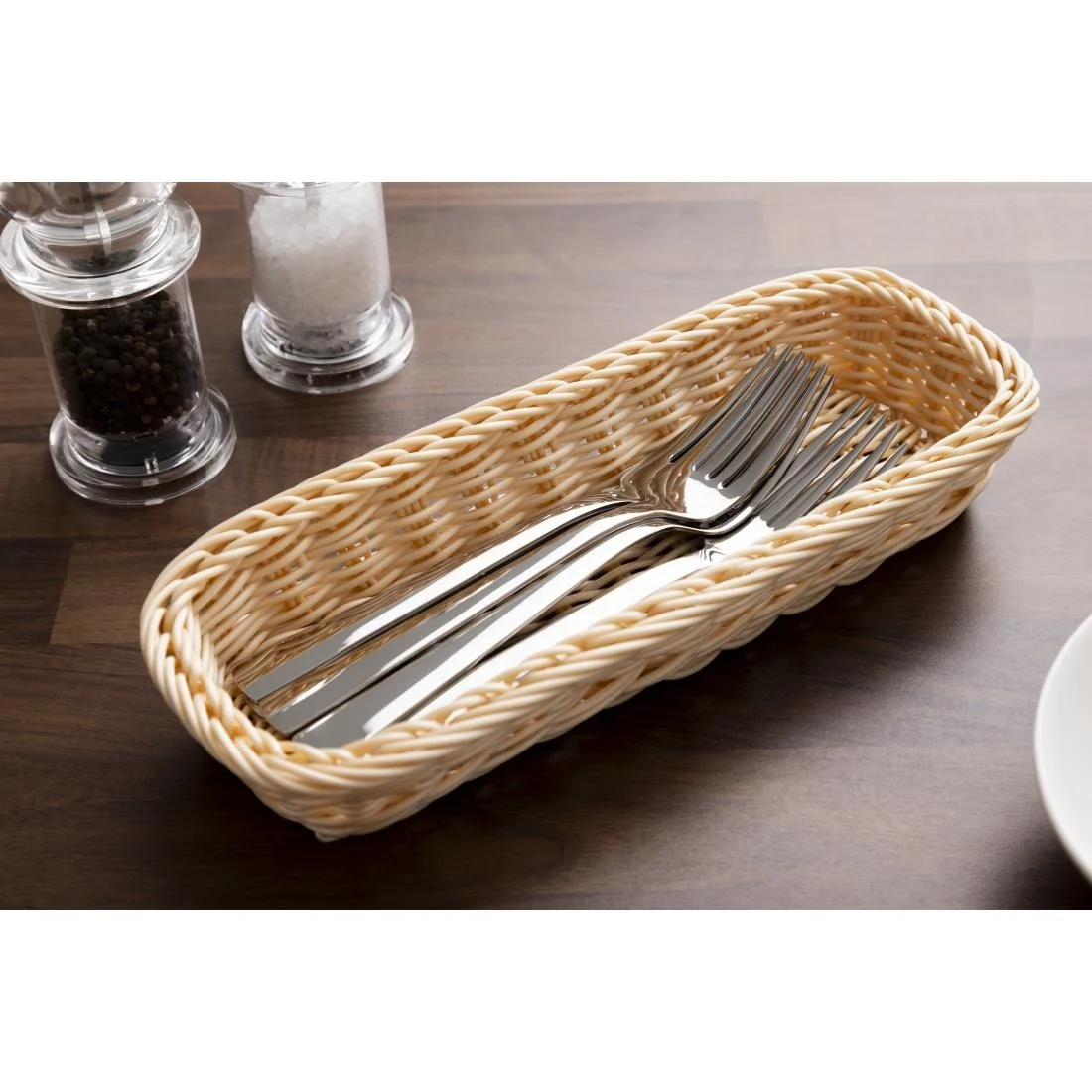 APS Polypropylene Rectangular Rattan Basket - Image 8