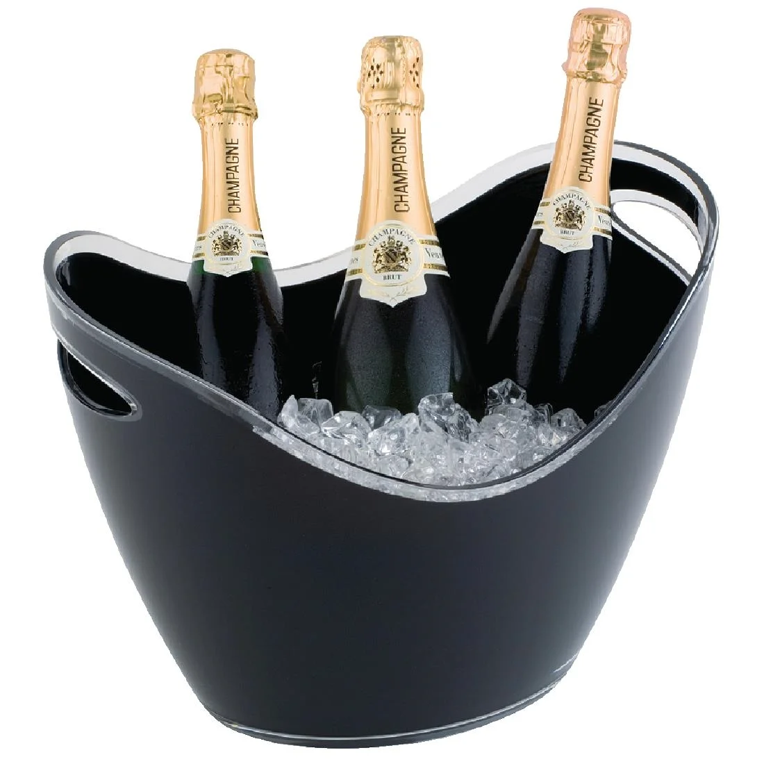 APS Black Acrylic Wine And Champagne Bucket Large - Image 9