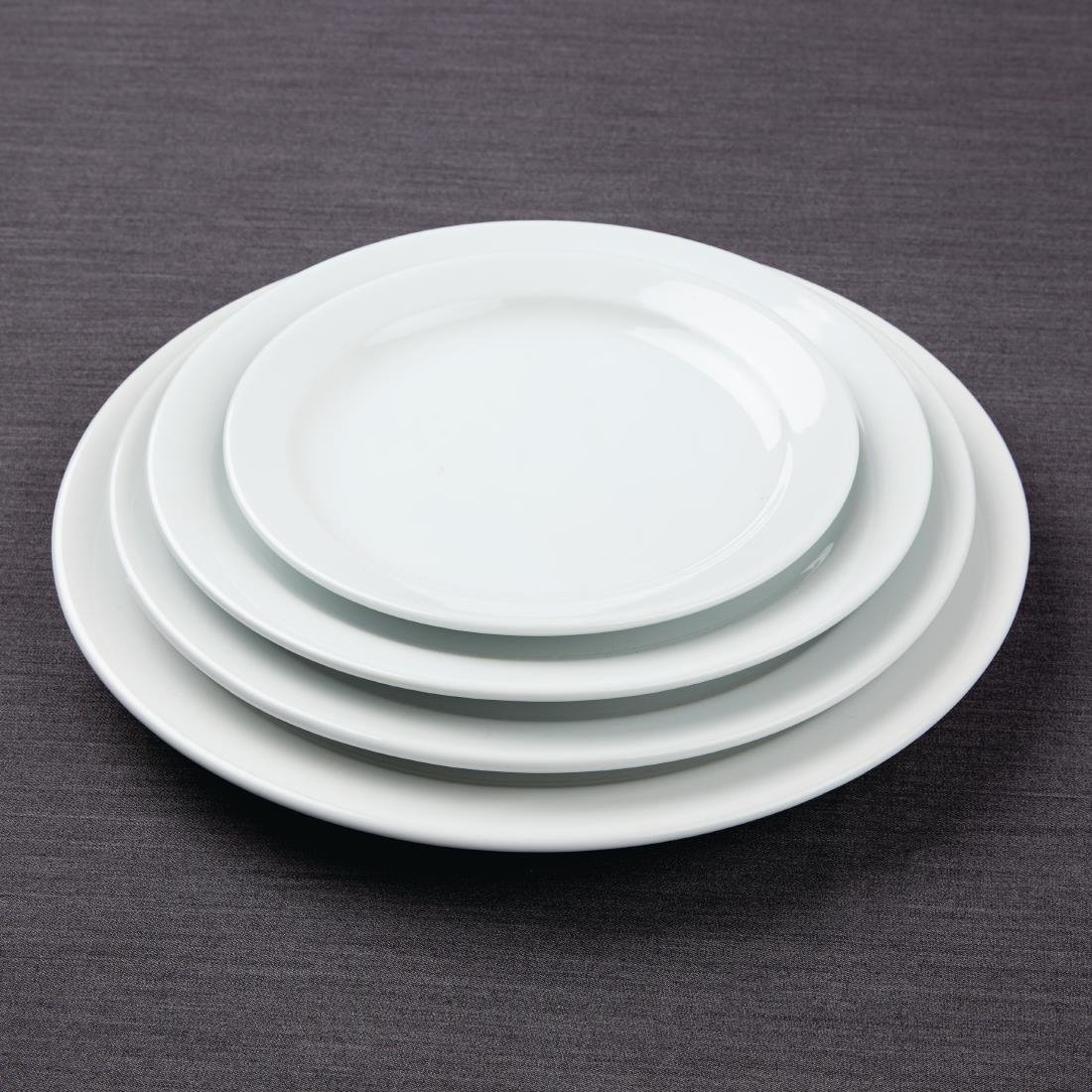 Athena Hotelware Narrow Rimmed Plates 226mm
