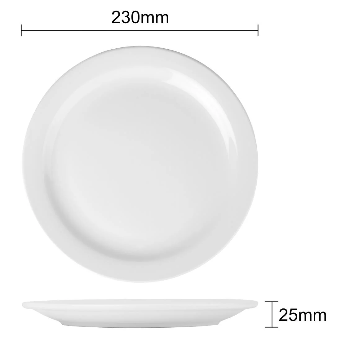 Athena Hotelware Narrow Rimmed Plates 226mm - Image 11