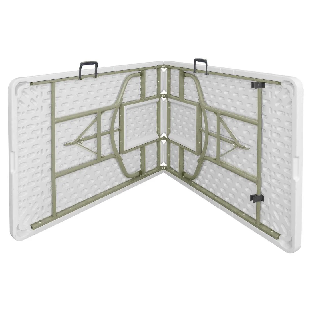 Bolero Centre Folding Table 8ft White - Image 3