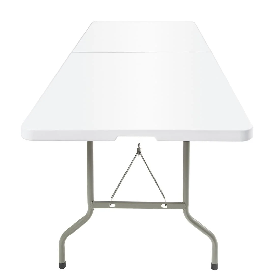 Bolero Centre Folding Table 8ft White - Image 4