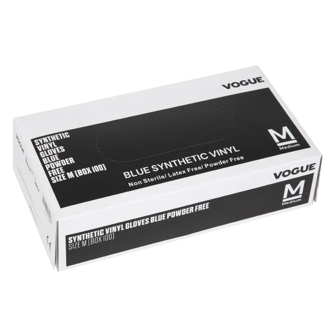 Vogue Vinyl Food Prep Gloves Blue Powder Free Medium - Image 5