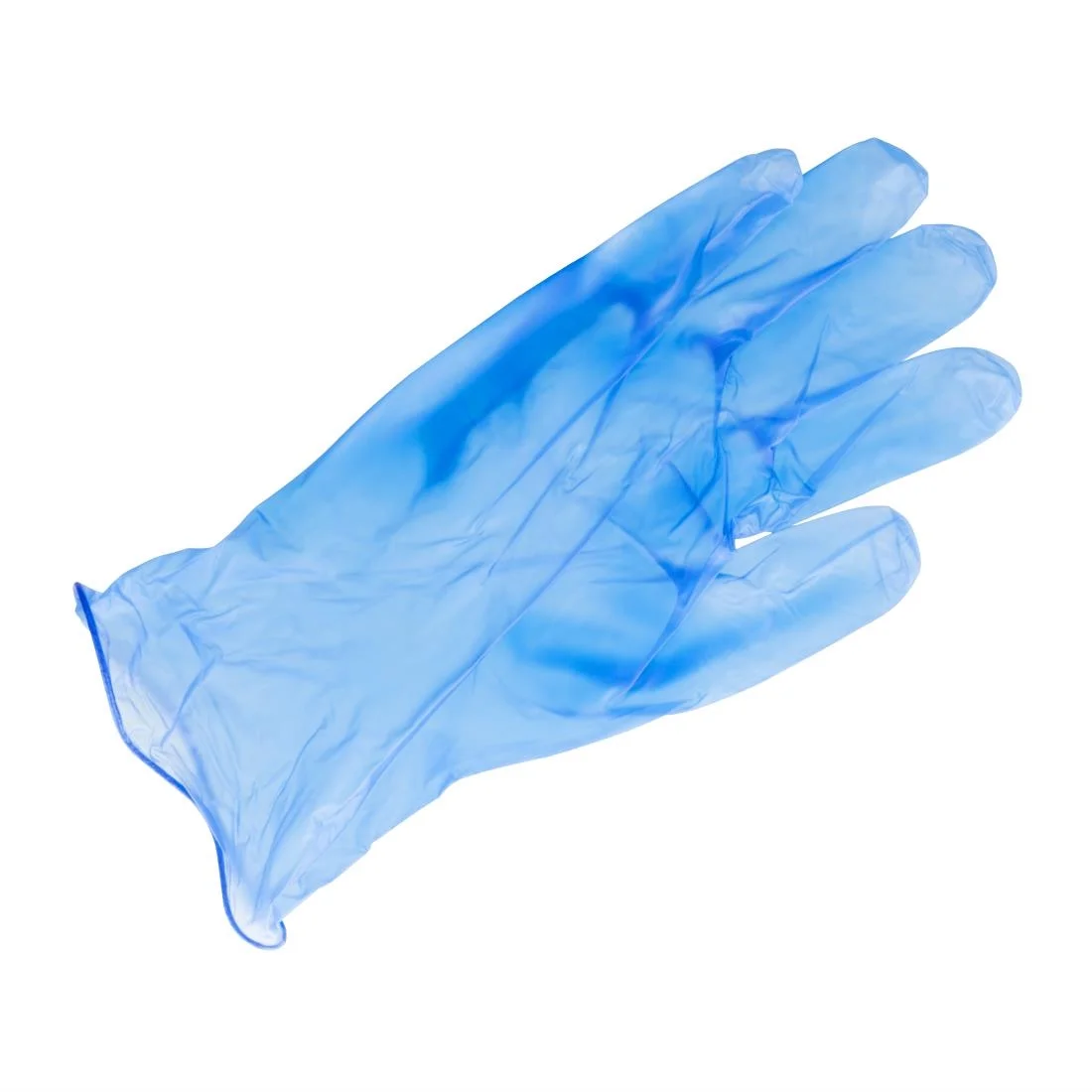Vogue Vinyl Food Prep Gloves Blue Powder Free Extra Large - Image 3