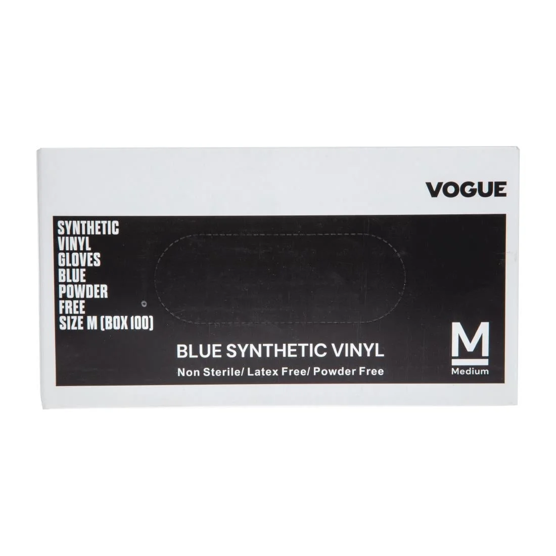 Vogue Vinyl Food Prep Gloves Blue Powder Free Small - Image 4