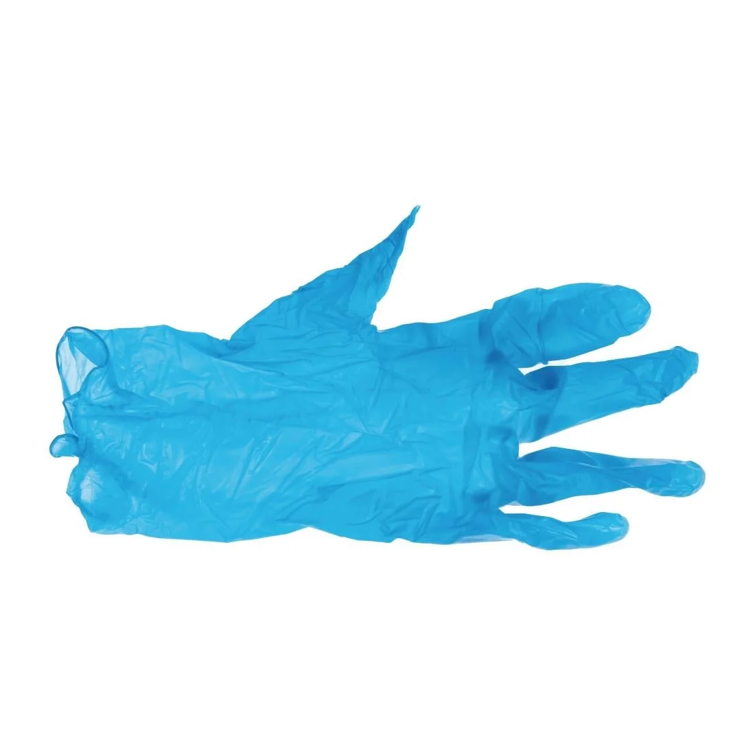 Vogue Vinyl Food Prep Gloves Blue Powder Free Small - Image 6