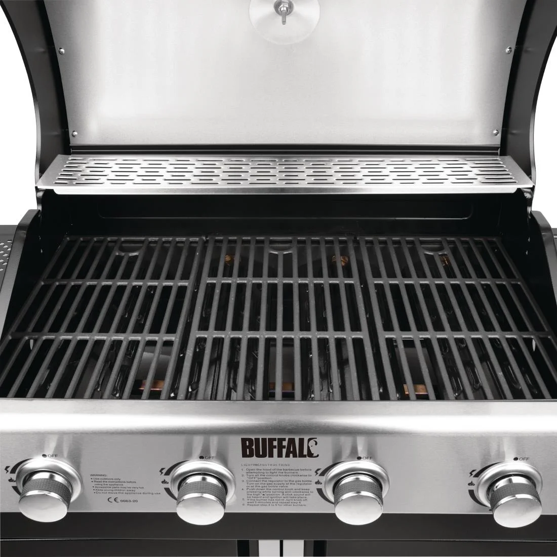 Buffalo 4 Burner Gas Barbecue with Hob - Image 6
