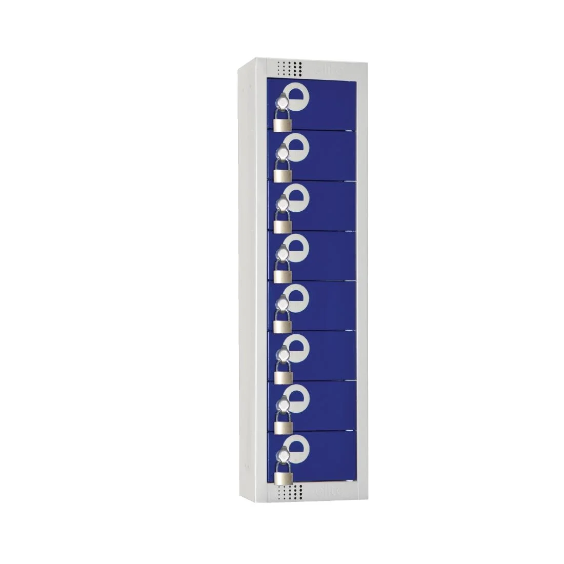 Elite Personal Effects Locker 8 Door Grey Camlock