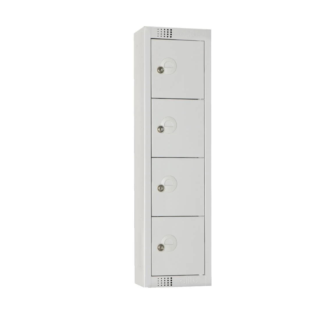 Elite Personal Effects Locker 4 Door Grey Camlock