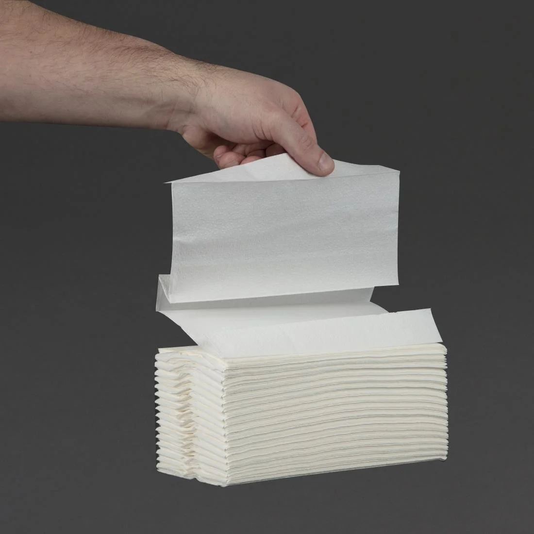 Jantex C Fold White Hand Towels 2Ply 100 Sheets Pack of 24 - Image 4