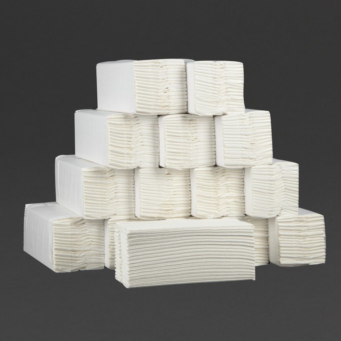 Jantex C Fold White Hand Towels 2Ply 100 Sheets Pack of 24