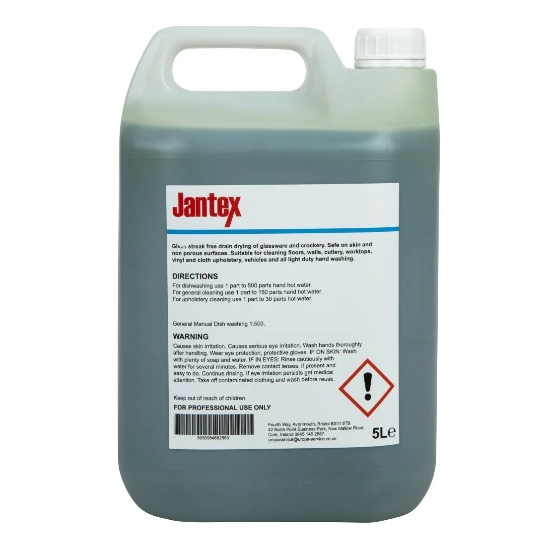 Jantex Washing Up Liquid 5 Litre - Image 3