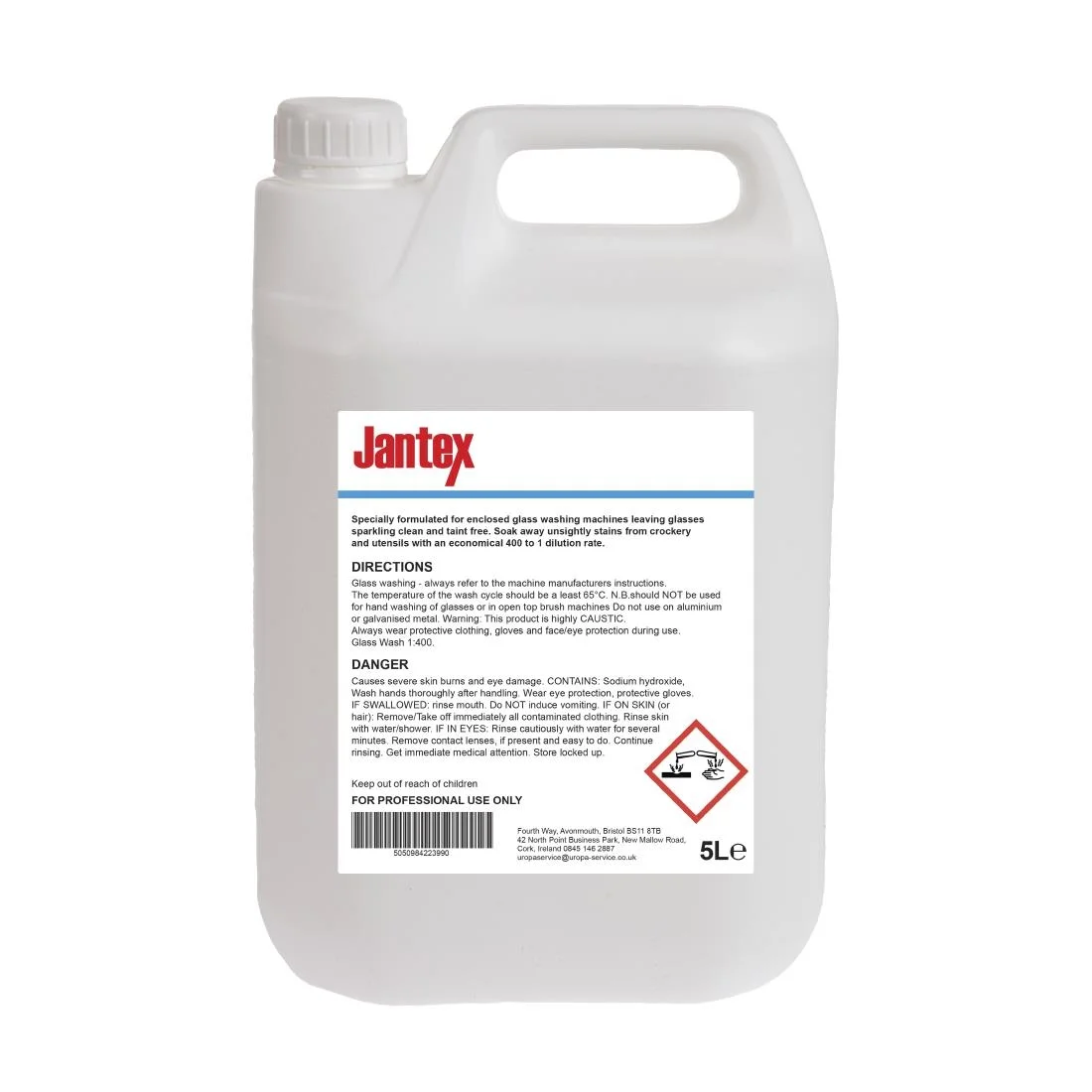 Jantex Glass Wash Detergent 5 Litre - Image 2