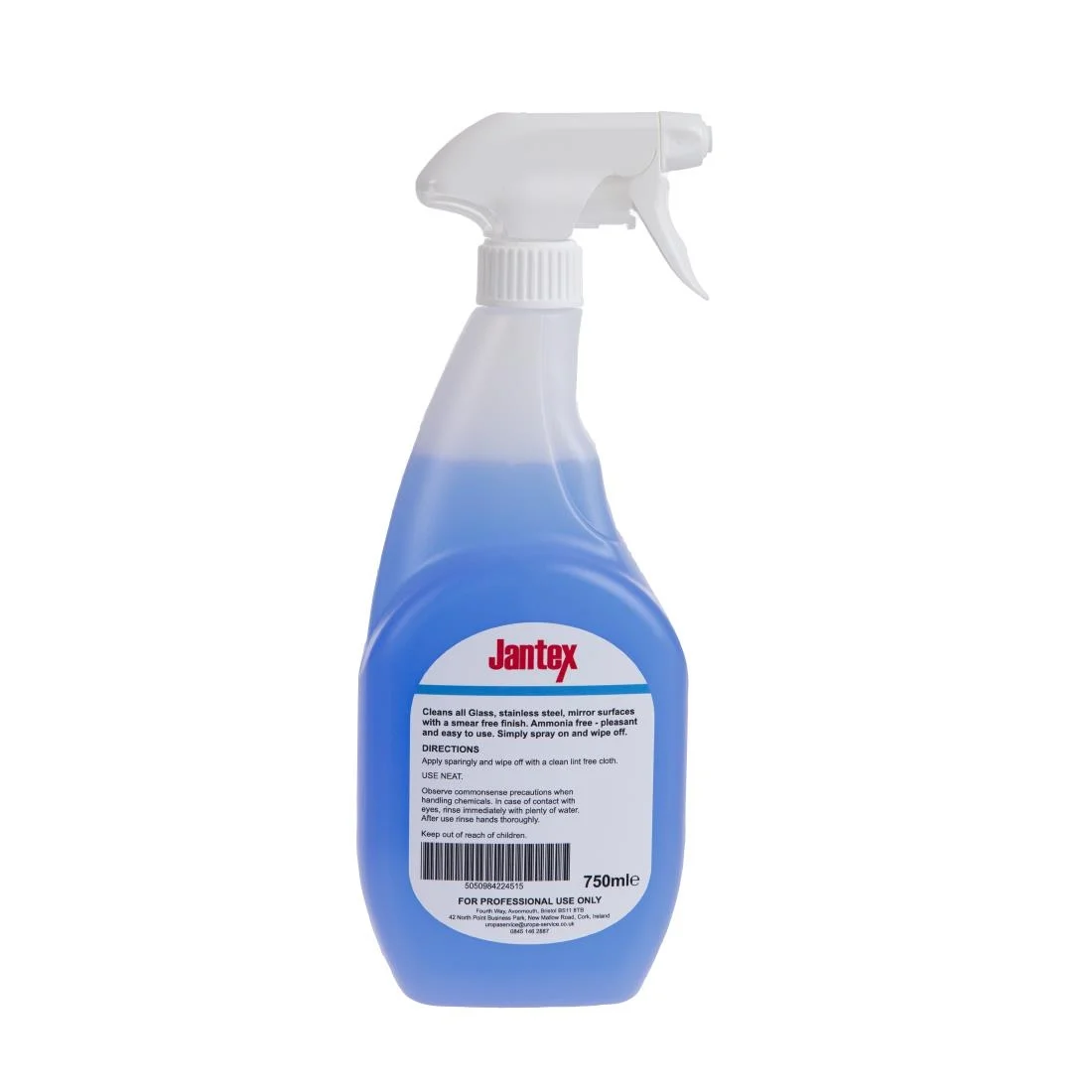 Jantex Glass and Stainless Steel Cleaner 750ml - Image 3