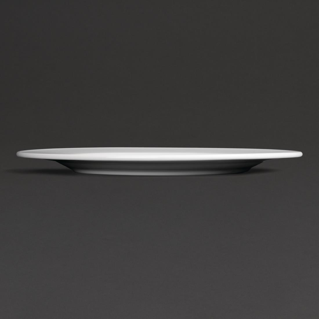 Royal Porcelain Classic White Wide Rim Plates 310mm