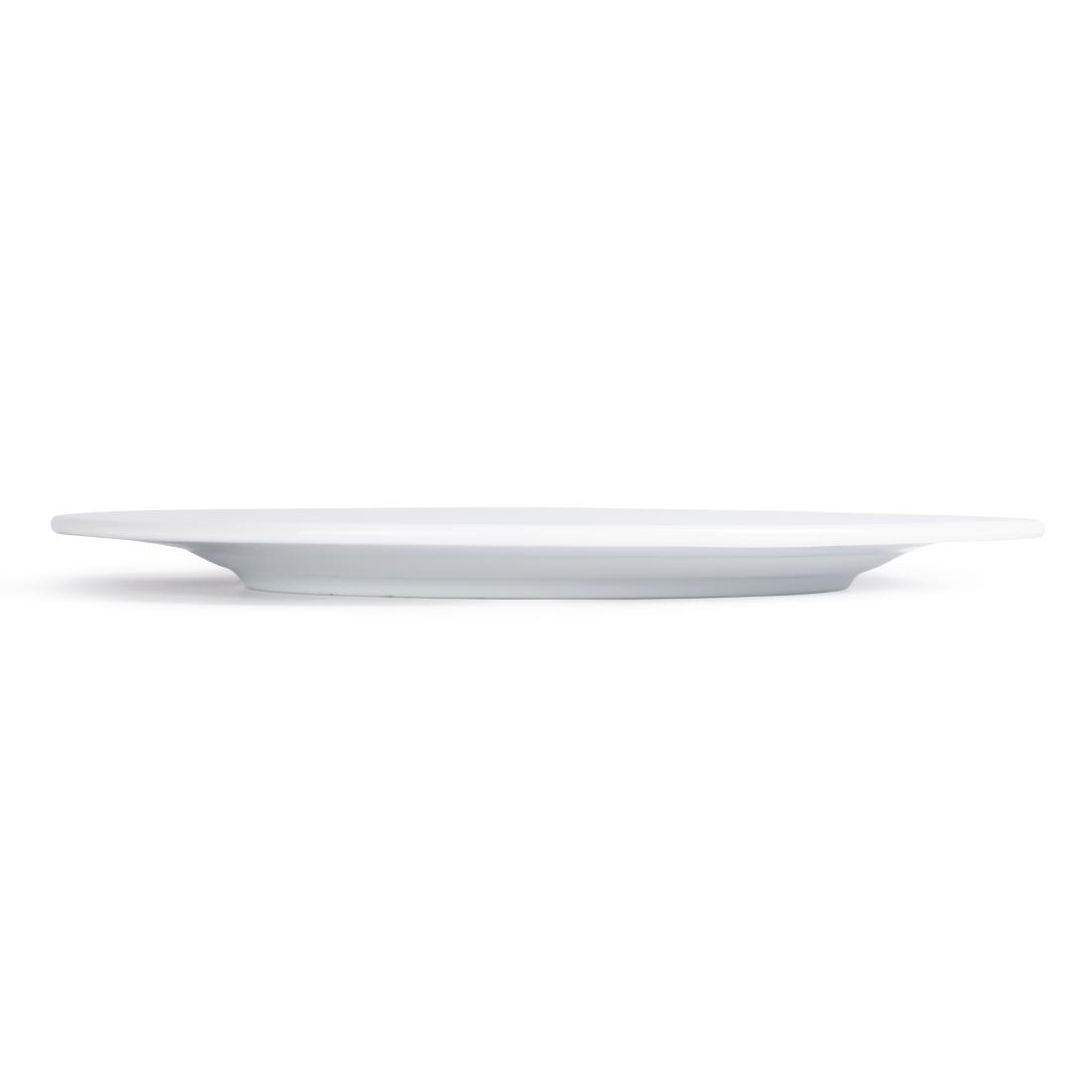 Royal Porcelain Classic White Wide Rim Plates 310mm