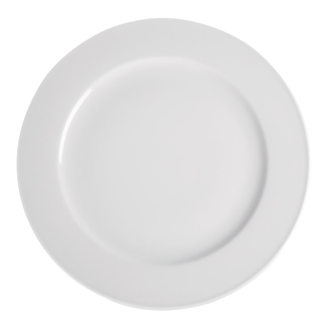 Royal Porcelain Classic White Wide Rim Plates 310mm