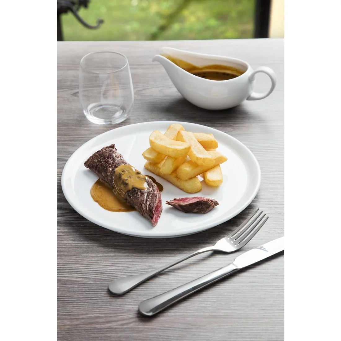 Royal Porcelain Classic White Gravy Boat 380ml - Image 3