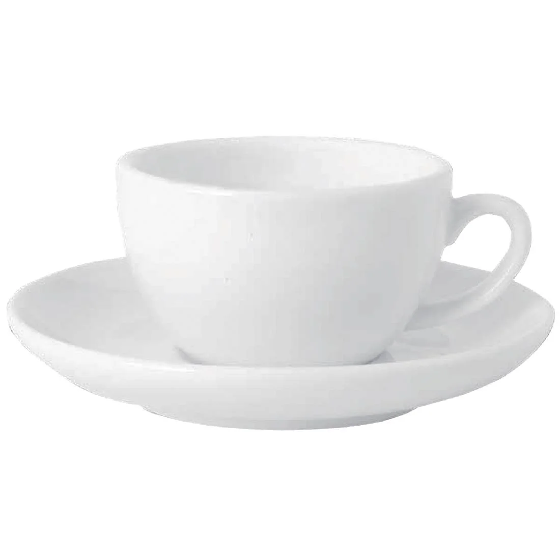 Royal Porcelain Classic White Cappuccino Cups 200ml - Image 4