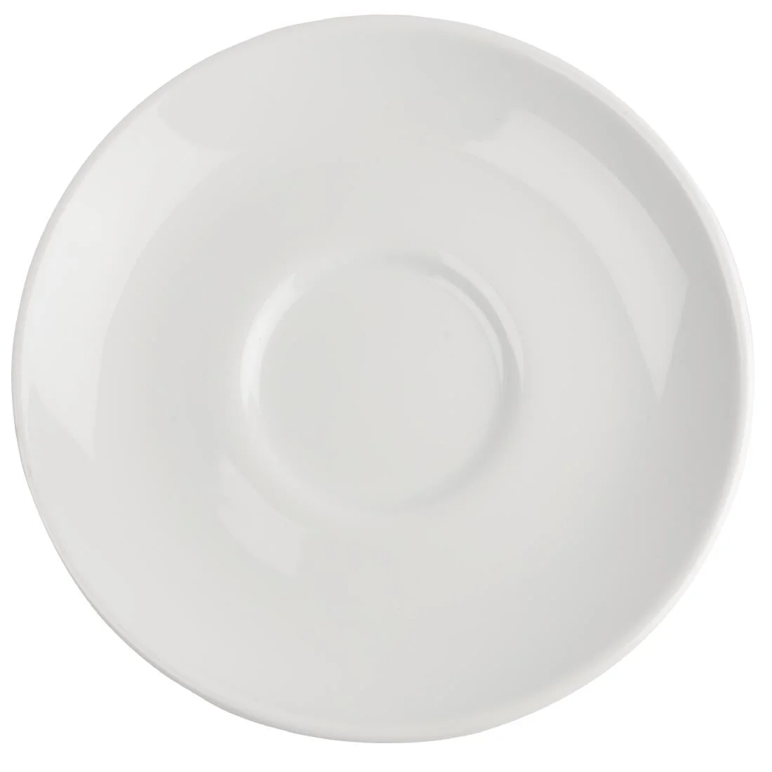 Royal Porcelain Classic White Cappuccino Saucers 150mm - Image 2