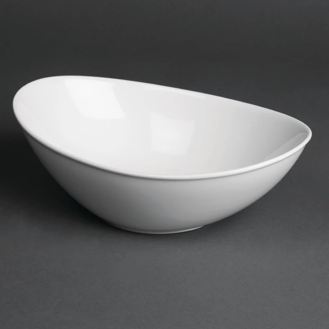 Royal Porcelain Classic White Salad Bowls 200mm - Image 1