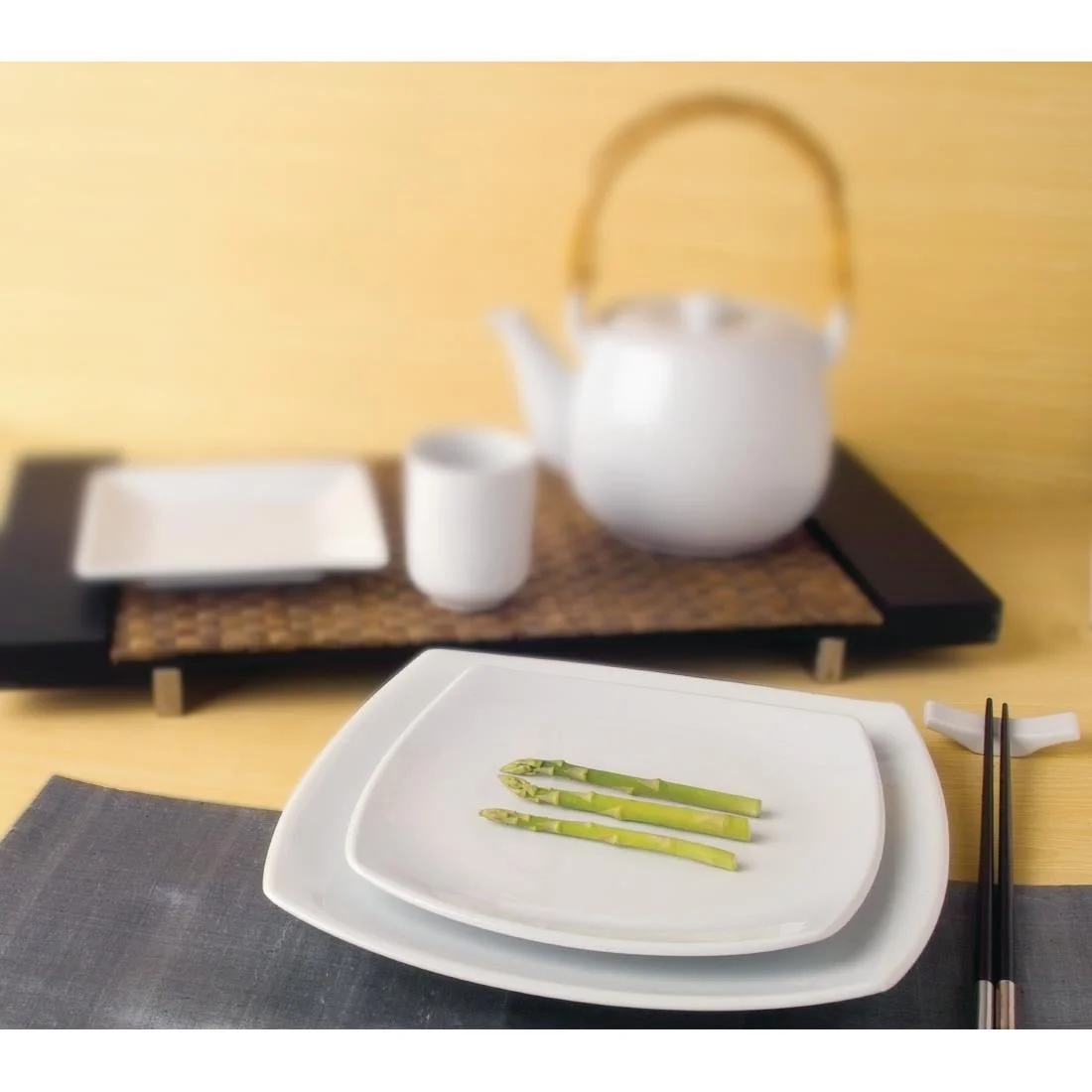 Royal Porcelain Kana Square Plates 270mm - Image 3