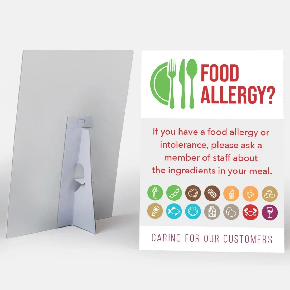 Customer Allergen Symbols & Ingredients Awareness Pub & Cafe Notice (2 x Display Options) - Image 2