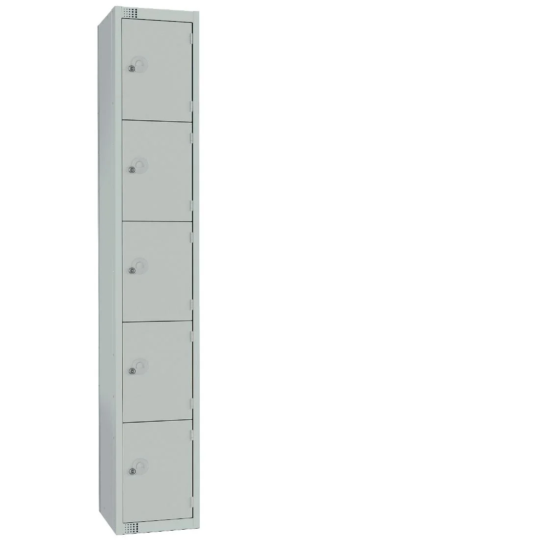 Elite Five Door Manual Combination Locker Locker Grey with Sloping Top